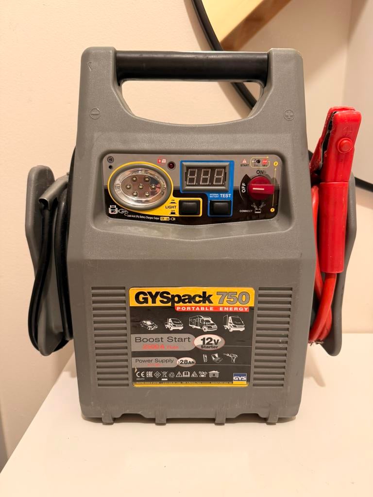 GYSPACK 750 – Krachtige startbooster en 12V powerstation, Auto diversen, Jumpstarters, Zo goed als nieuw, Ophalen