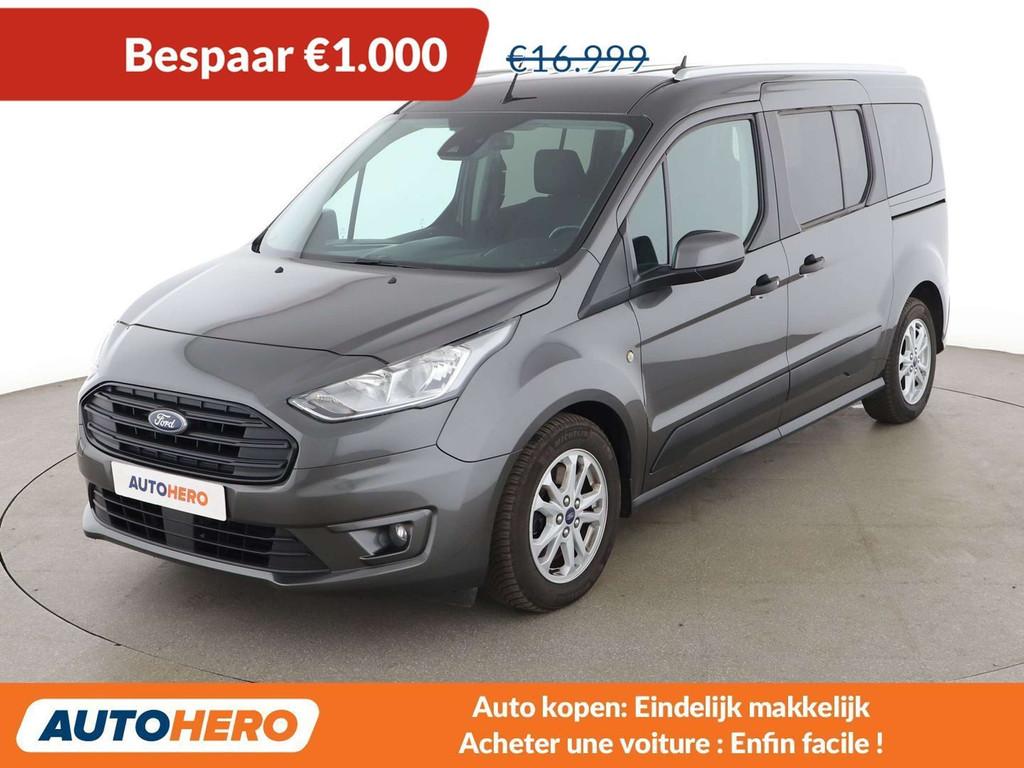 Ford Transit Connect 1.5 EcoBlue TDCi Kombi Trend lang, Autos, Argent ou Gris, Achat, 7 places, Noir