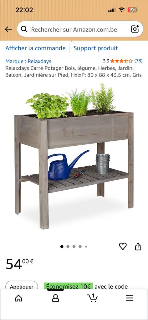 Jardiniere pour potager, Jardin & Terrasse, Enlèvement, Comme neuf