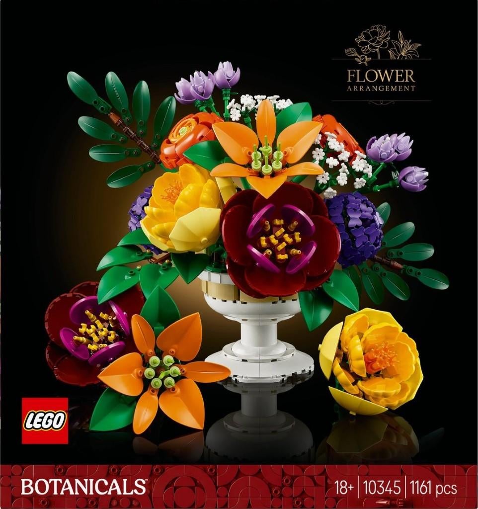 Lego 10345 Bloemstuk huren - Botanical Collection, Kinderen en Baby's, Overige thema's, Lego, Ophalen of Verzenden, Compleet