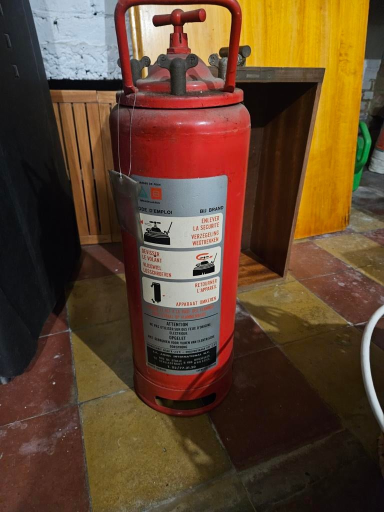 Extincteur Vintage, Enlèvement, Extincteur
