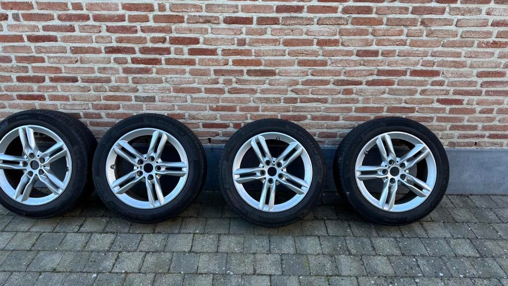 BMW velgen 17” M pakket + Michelin banden 205/55 R17, Ophalen, Banden en Velgen, 17 inch, 205 mm