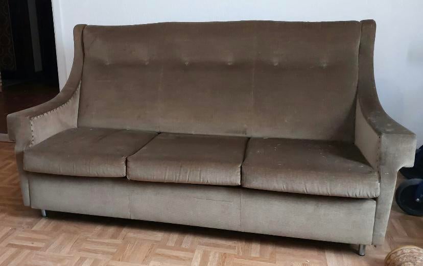 Vintage zetelbed, Ophalen, Gebruikt, 150 tot 200 cm, Vintage