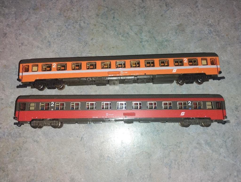 2 Roco H0 303 mm 1/87 OBB Oebb EC/IC-auto's, Gebruikt, Verzenden, Gelijkstroom of Wisselstroom, Wagon