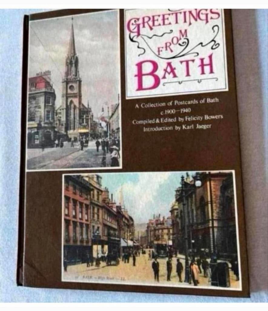 Greetings from Bath - livre de cartes 1900-1940 hard rigide, Collections, Enlèvement ou Envoi, Avant 1920, Angleterre