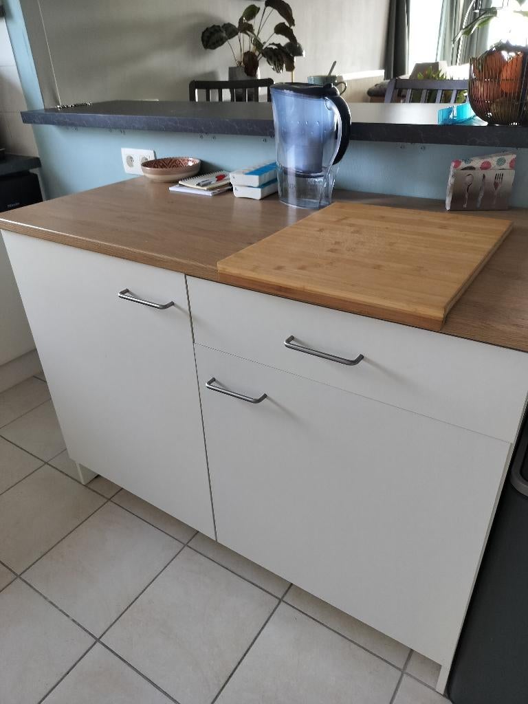 Lage keuken(onder)kast - Ikea - B:122cm-H:91cm-D:61cm, Moins de 100 cm, Comme neuf, 100 à 150 cm, Enlèvement