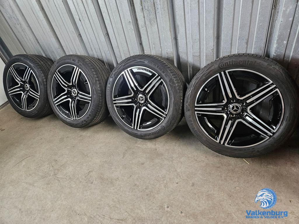 6-7mm! Originele Mercedes GLC W254 20 inch zwarte AMG velgen, Gebruikt, 255 mm, -, -