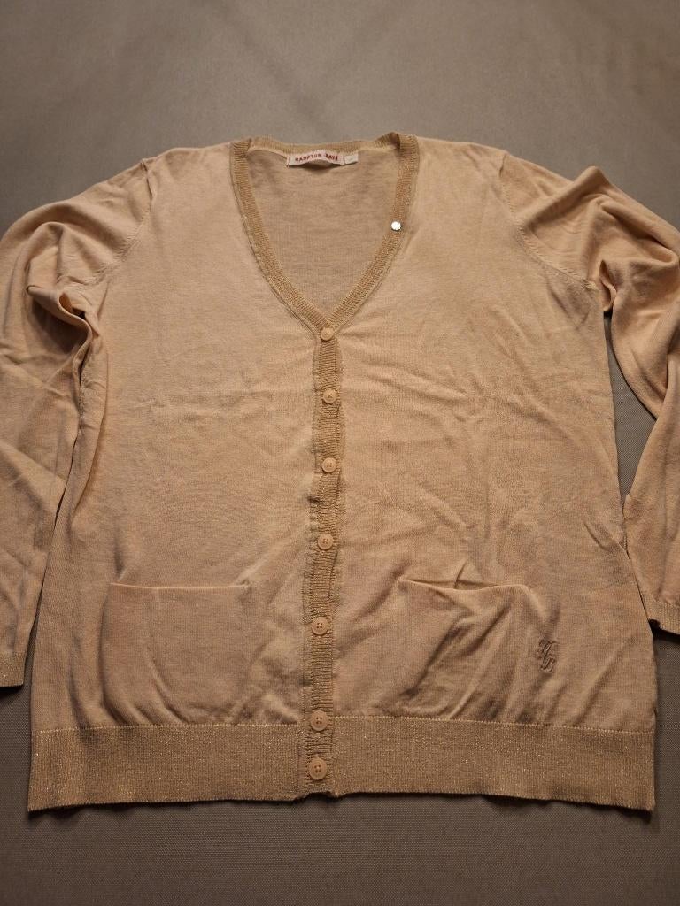 Heel mooie geklede gilet dames, Hampton Bays, L , NIEUW, Beige, Maat 42/44 (L), Nieuw, Ophalen of Verzenden