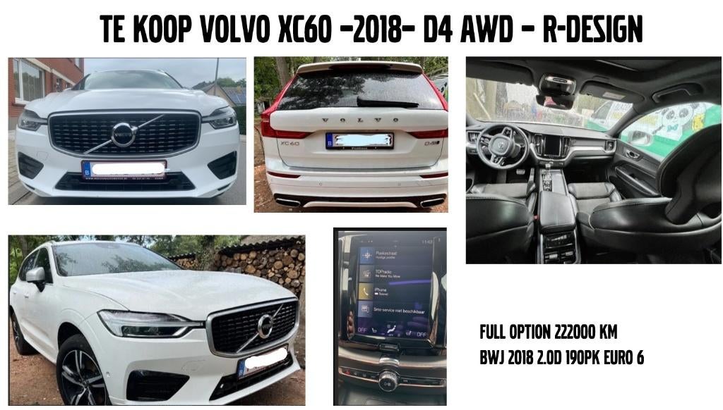 XC60 D4 R-Design Automaat Pano Camera Full Option, Automaat, 2222 kg, 4 cilinders, Alcantara