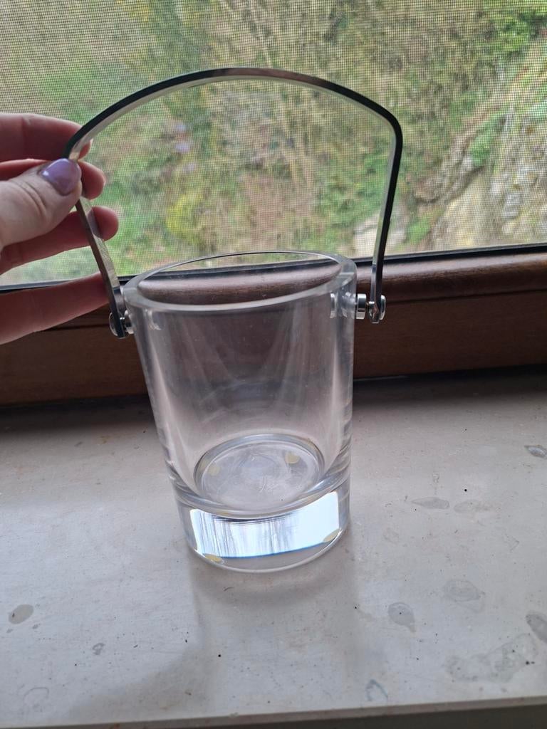 Petit seau a glaçons cristal de Sèvres France