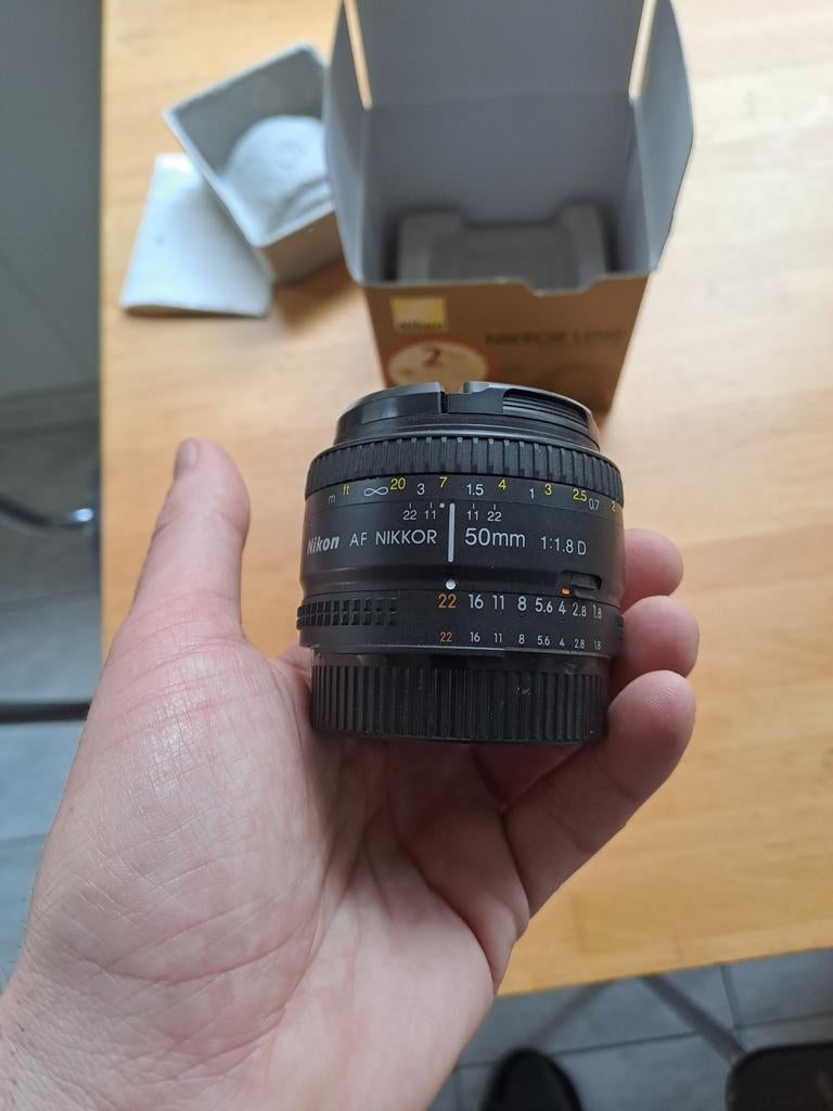 Nikon 50 1.8, parfait état, TV, Hi-fi & Vidéo, Photo | Lentilles & Objectifs, Enlèvement ou Envoi