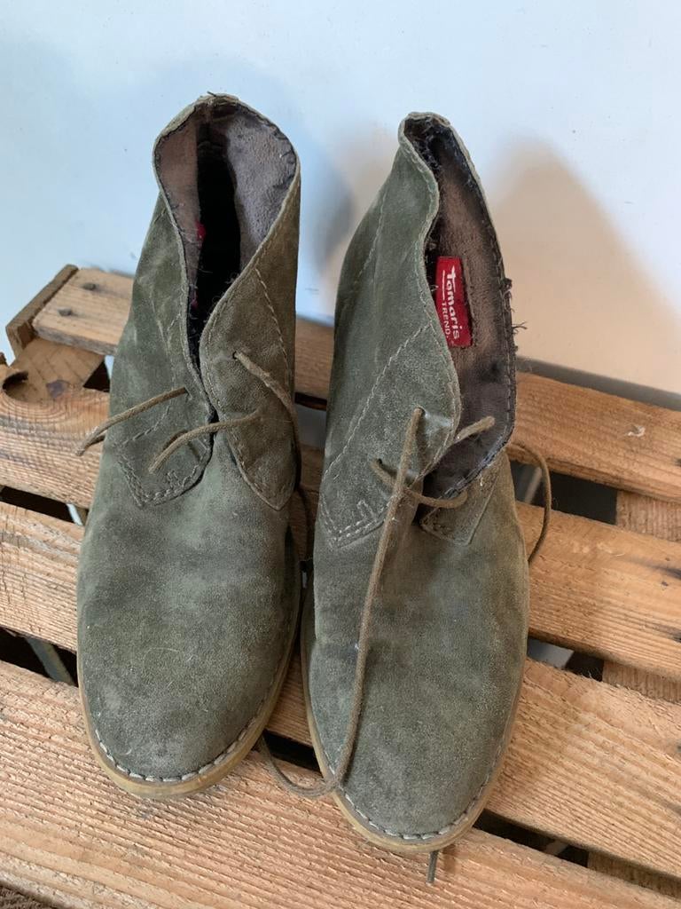 Chaussures Tamaris, Vêtements | Femmes, Chaussures, Enlèvement ou Envoi, Vert, Boots et Botinnes, Porté