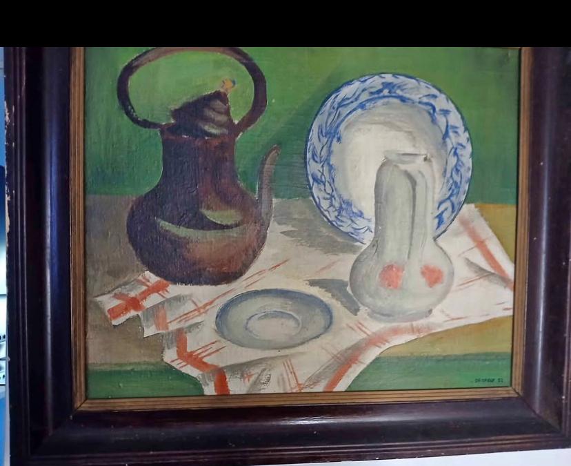 Jolie peinture de De Greef de 1952 (belge), Enlèvement