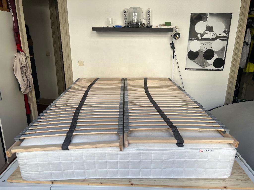 Matelas et lattes 140x200, Maison & Meubles, Chambre à coucher | Matelas & Sommiers, Utilisé, Matelas, 140 cm, 200 cm, Deux personnes