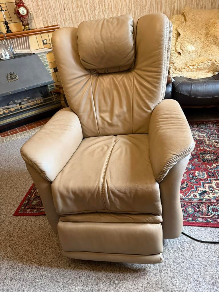 Lederen Sta op Relax, Ophalen, Zo goed als nieuw