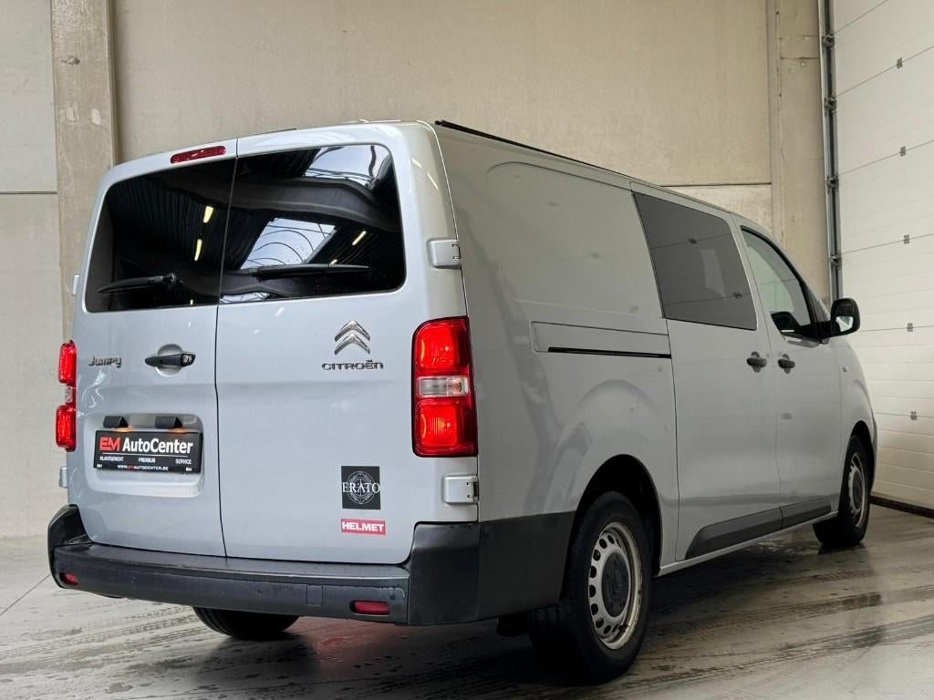 Citroen Jumpy 2.0 HDi H1L3 XL Dubbel Cabine 6pl. CarPlay-BTW, Autos, Citroën, 90 kW, Argent ou Gris, Achat, 6 portes