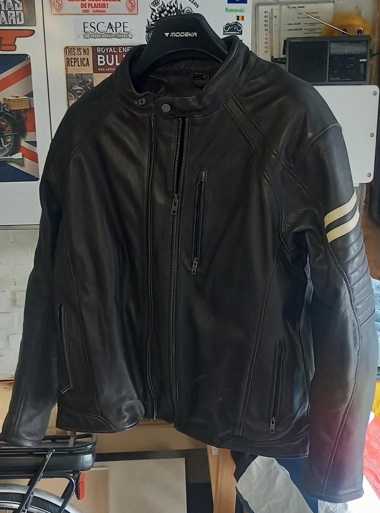 Veste Cuir Moto Modeka, Motos, Enlèvement ou Envoi