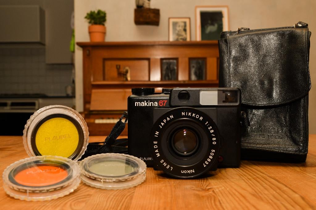 Plaubel Makina 67, Ophalen of Verzenden, Zo goed als nieuw, Compact, Overige Merken