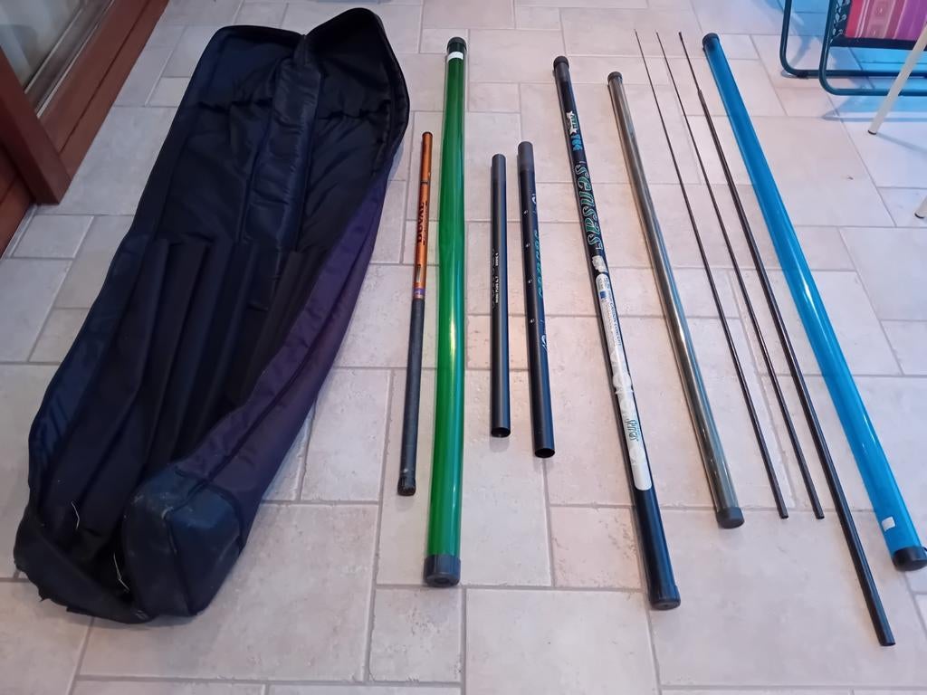 Pack Sensas Power match 704 11m50 hengel + handvat voor sche, Ophalen