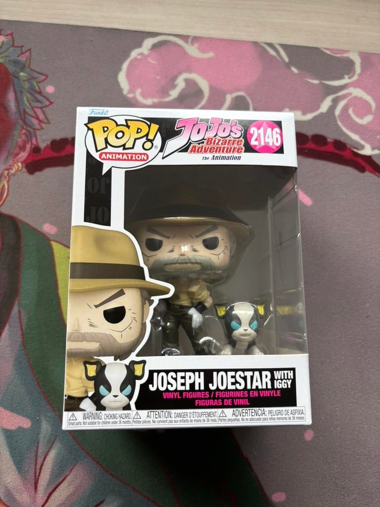 Funko Pop! 2146 Joseph Joestar Iggy JoJo’s Bizarre adventure, Ophalen of Verzenden, Zo goed als nieuw