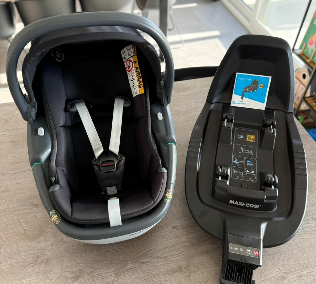 Maxi-Cosi Coral & FamilyFix3, Enfants & Bébés, Sièges auto, Enlèvement, Utilisé, Maxi-Cosi, Isofix