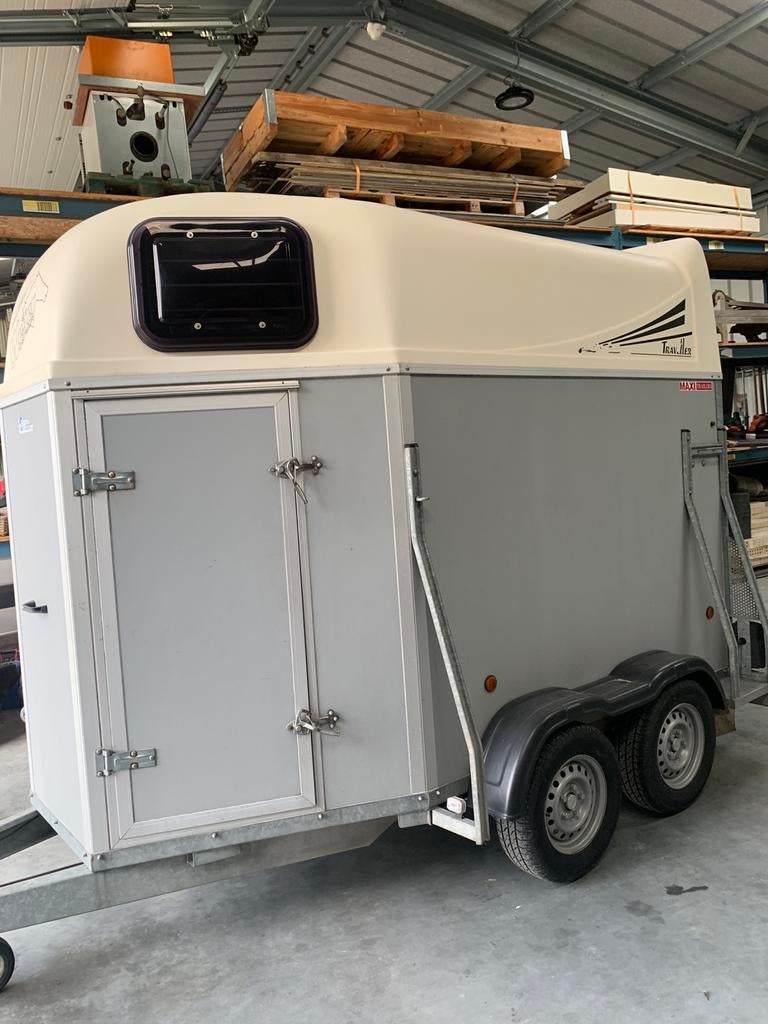 Tweepaardstrailer, Animaux & Accessoires, Chevaux & Poneys | Semi-remorques & Remorques, Comme neuf, Enlèvement