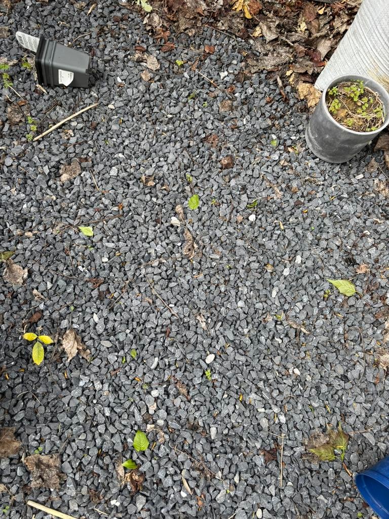 Grijs grind/ steenslag gratis, Ophalen, Zo goed als nieuw, Grijs, Grind