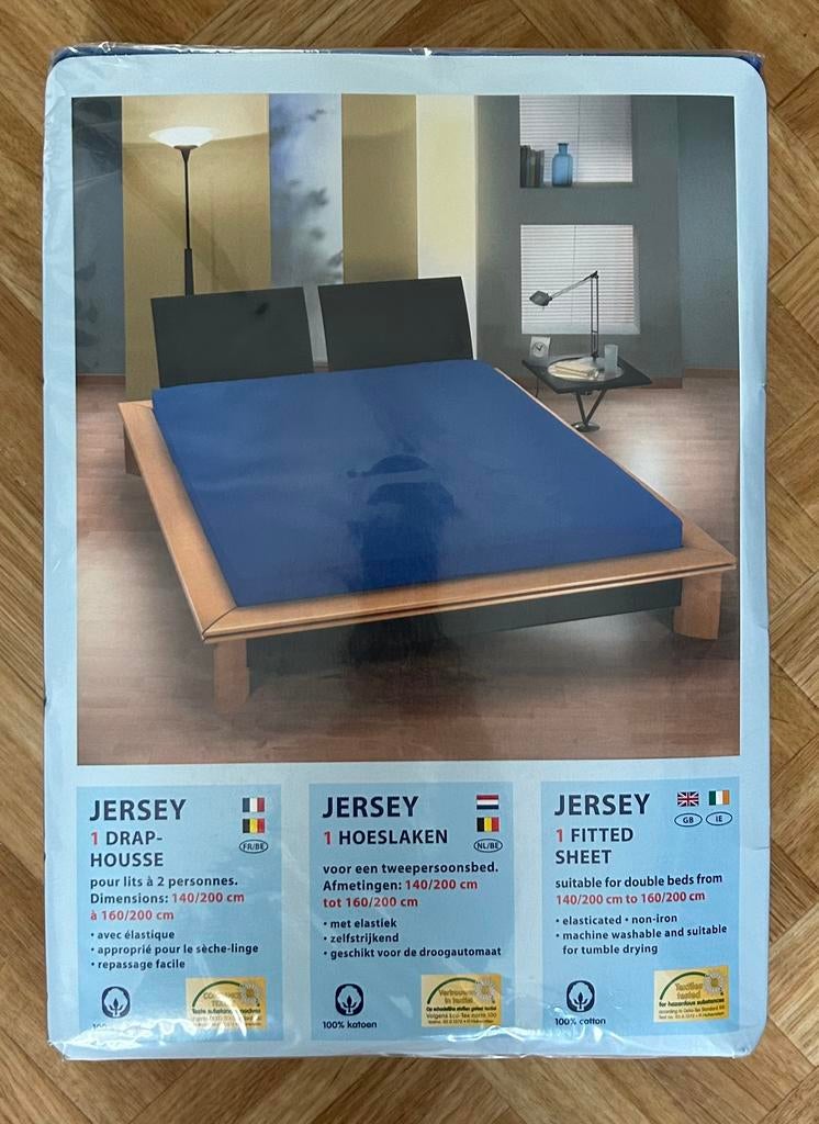 Drap housse 2 personnes, Maison & Meubles, Enlèvement, Comme neuf