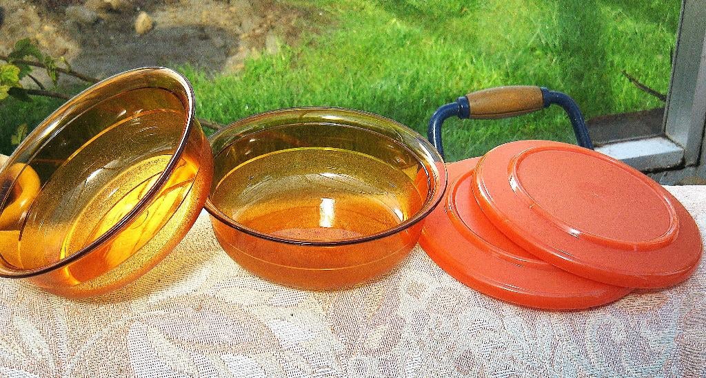 Tupperware: Ensemble de 2 coupelles teinte cannelle, Maison & Meubles, Enlèvement ou Envoi, Neuf, Orange, Boîte