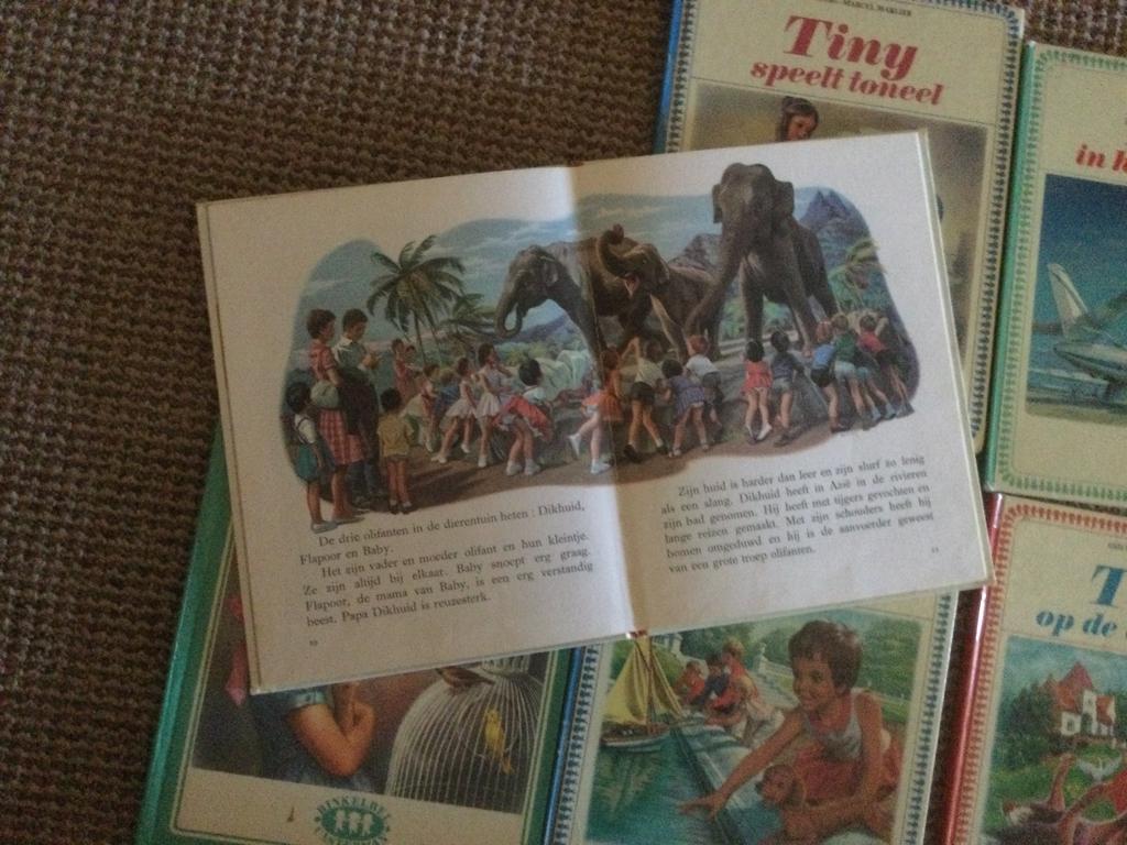 Vintage Tiny kinderboekjes, jaren ‘50/‘60, Boeken, Meerdere stripboeken, Ophalen, Gelezen