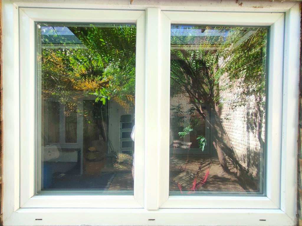 Fenêtre double vitrage PVC blanc (2017), Bricolage & Construction, Enlèvement, Double vitrage