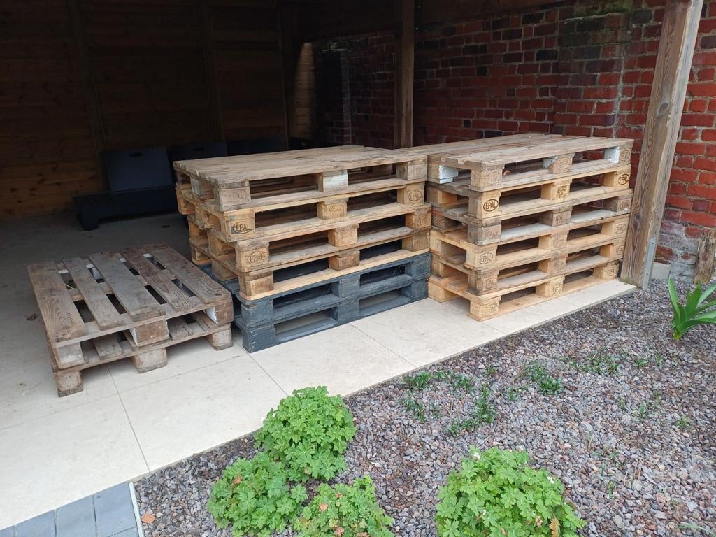 14 pièces de palettes européennes, Bricolage & Construction, Bois & Planches, Enlèvement