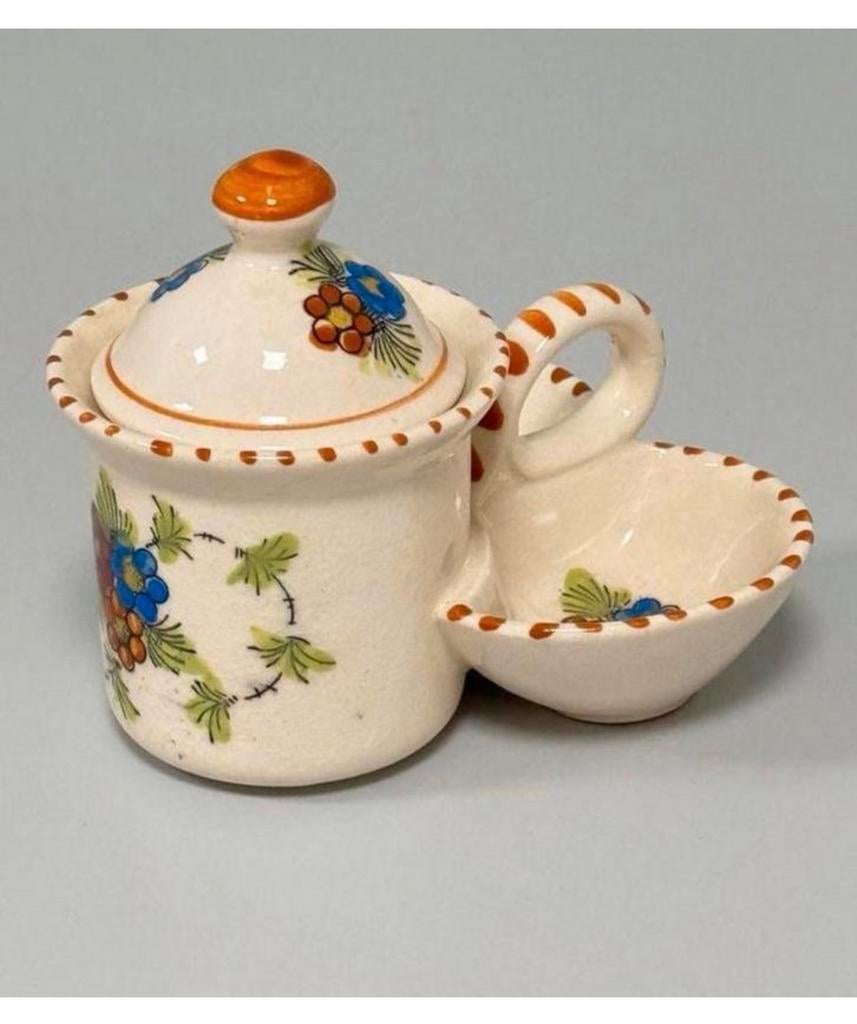 Rare pot de confiture ou de miel vintage ancien en céramique, Antiquités & Art, Enlèvement ou Envoi