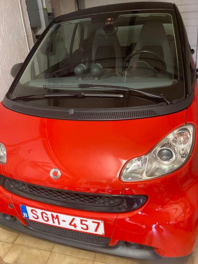 smart, Automaat, Euro 5, Stof, Zwart