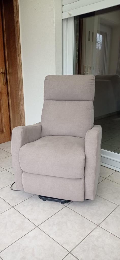 Stoffen relax met verschillende standen, kleur beige, Ophalen