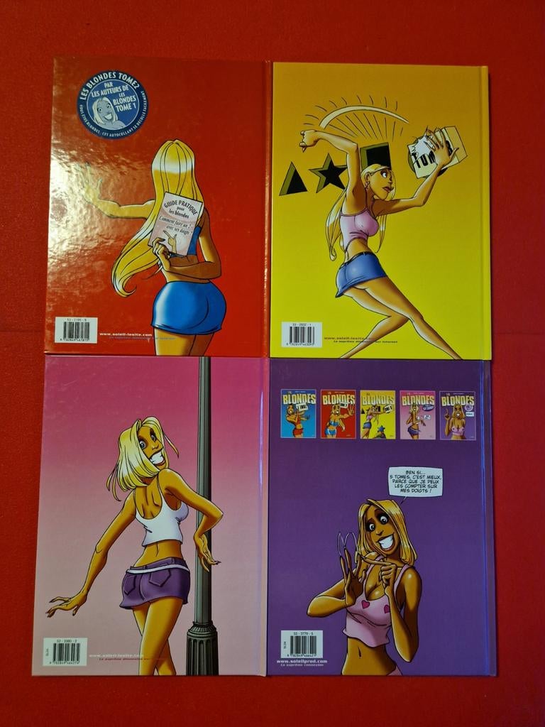 Lot de 4 bd les blondes 2 à 5,EO, Livres, Enlèvement ou Envoi