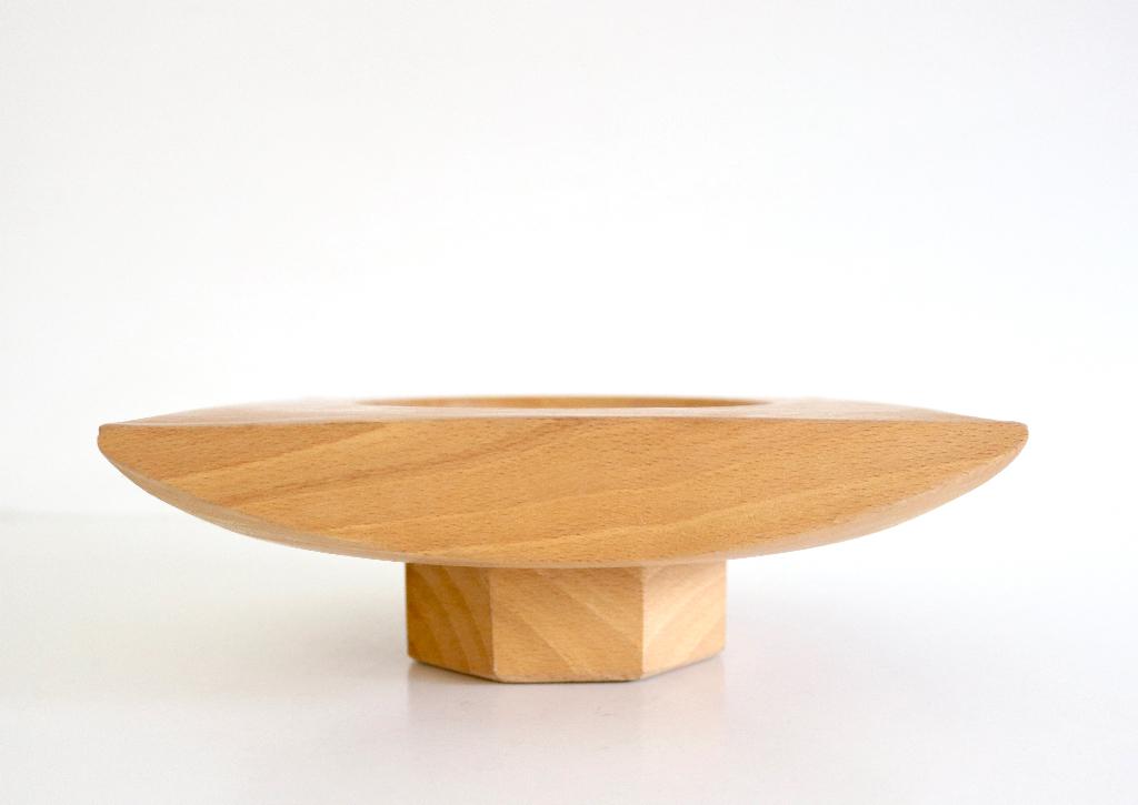 Vintage houten schaal - handwerk, Ophalen of Verzenden, Zo goed als nieuw, Hout, Schaal