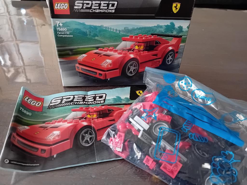 Speed champions ferrari 75890, Ophalen, Gebruikt, Complete set, Lego