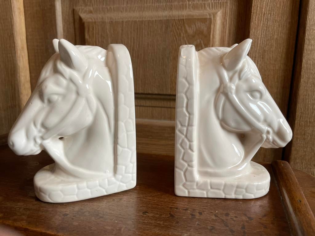 Vintage boekensteun (paardenhoofden), Ophalen