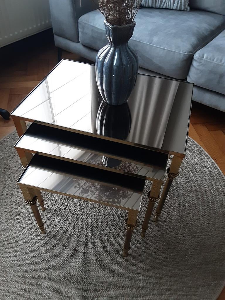 Vintage salontafels  ! PRACHTSTAAT, Ophalen, Gebruikt, Vintage, Metaal