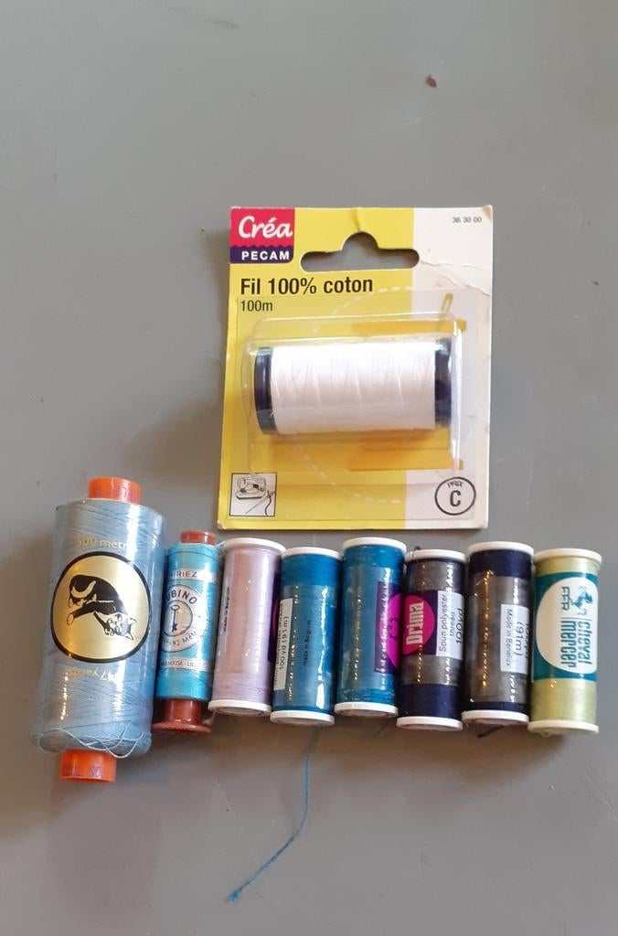 Lot de 9 bobines de fil pour couture, Enlèvement ou Envoi, Neuf