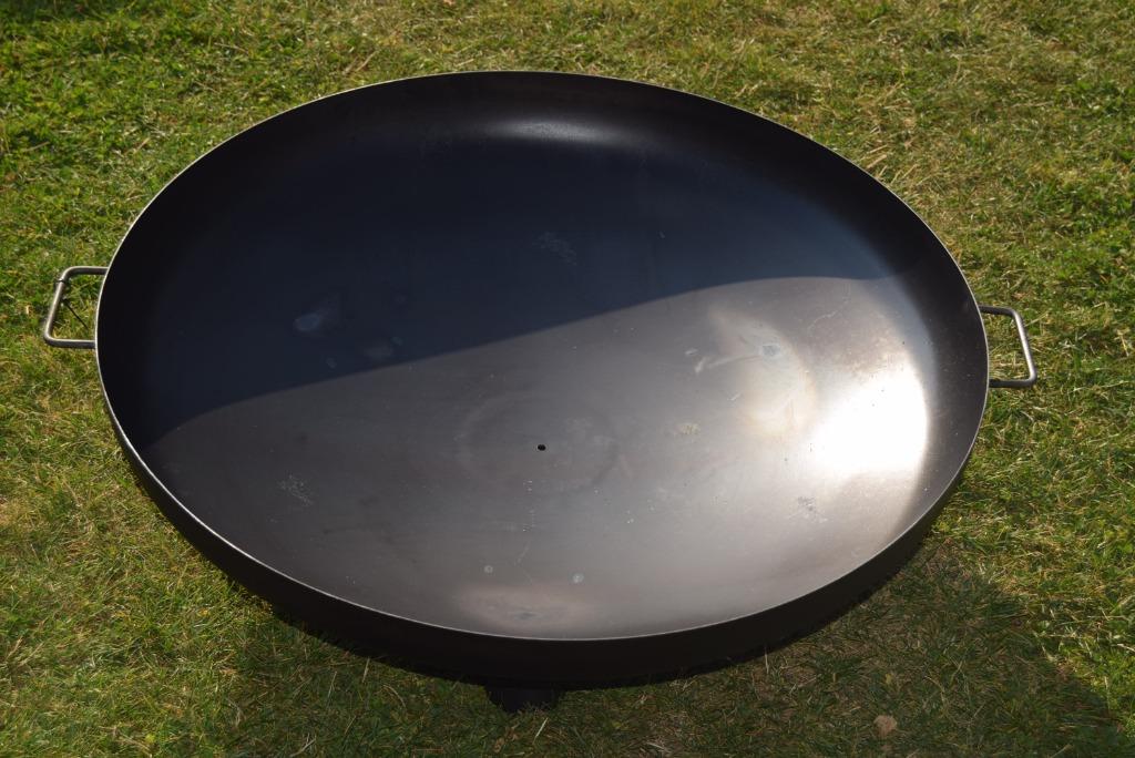 Vuurpot, bbq, ronde metalen bak met een diameter van 80 cm, Tuin en Terras, Ophalen, Nieuw, Vloer