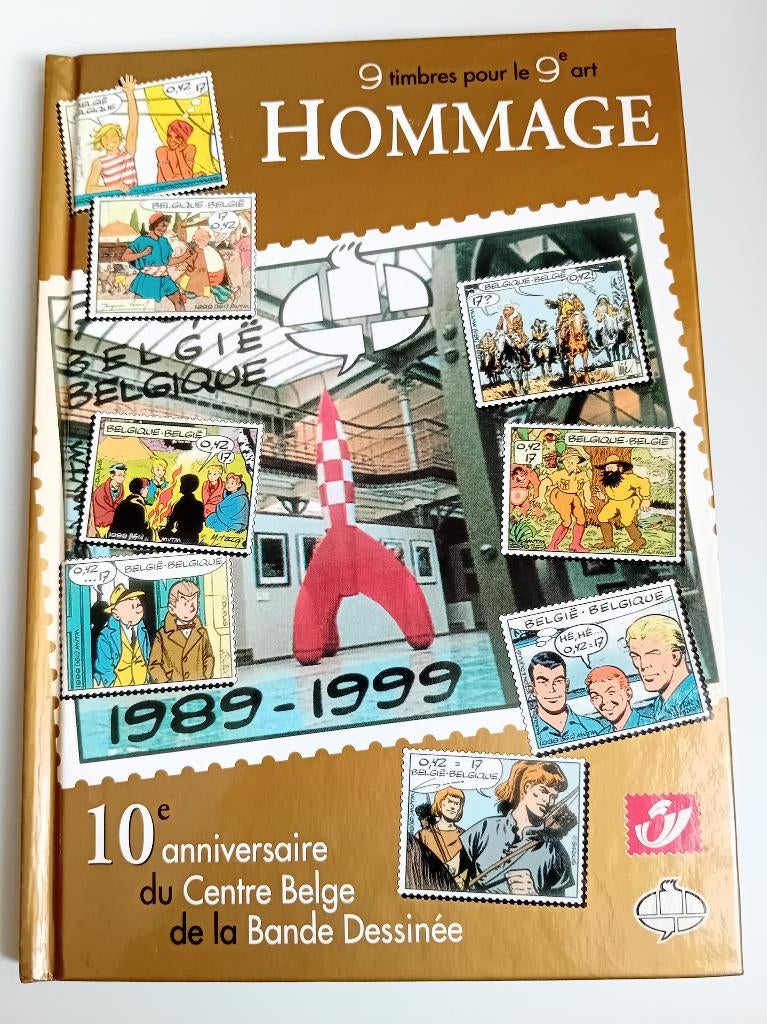 Livre-Timbres 9 timbres pour le 9ème art CBBD, Livres, BD, Enlèvement ou Envoi, Une BD, Divers dessinateurs, Utilisé