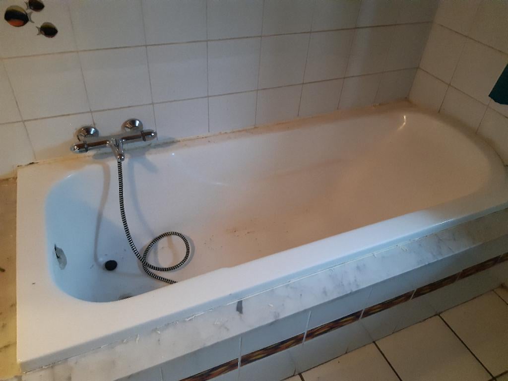 Baignoire, Maison & Meubles, Enlèvement, Utilisé, Avec baignoire