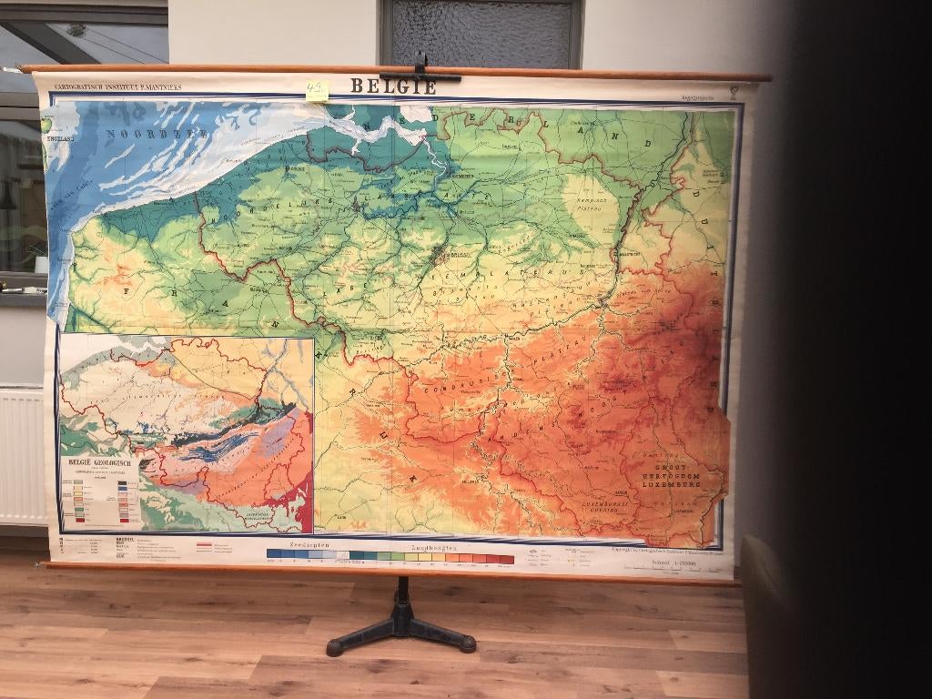 Carte scolaire rétro n 490 : Belgique (Mantnieks), Enlèvement ou Envoi, Utilisé