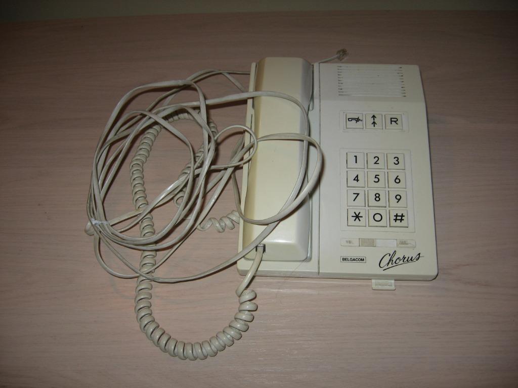 Téléphone fixe de couleurs blanc de belgacom, Enlèvement ou Envoi, Comme neuf