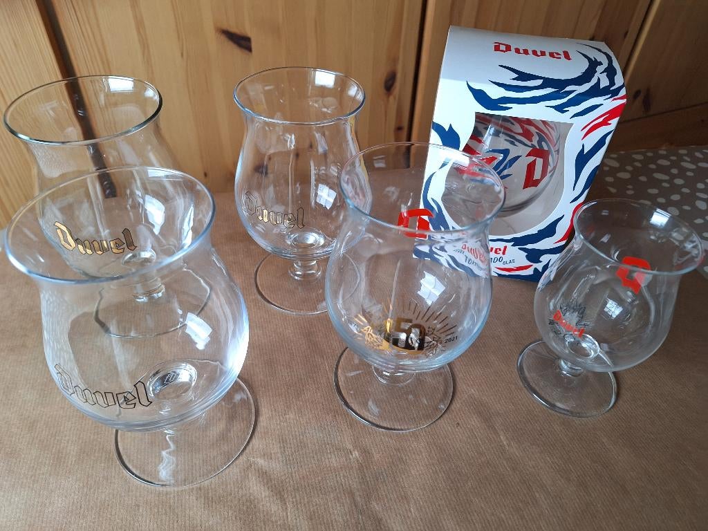 Verres à bière DUVEL à pied, Collections, Marques de bière, Neuf, Duvel, Enlèvement ou Envoi