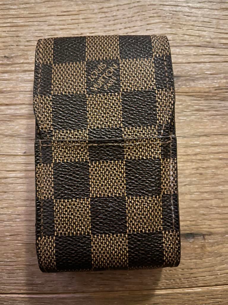 Louis Vuitton sigarettendoos Damier ebene, Ophalen, Zo goed als nieuw