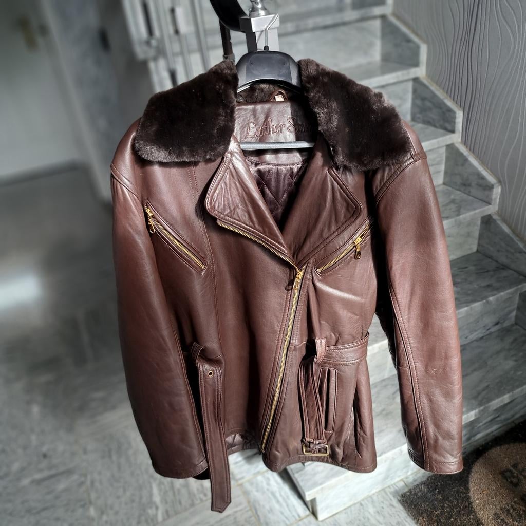 Lederen vest, Ophalen, Maat 38/40 (M)