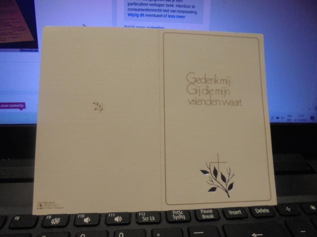 dp Oscar Callens, Verzamelen, Bidprentjes en Rouwkaarten, Ophalen of Verzenden, Bidprentje